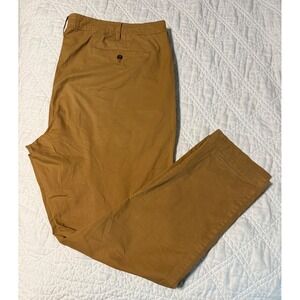American Eagle Mens 44x32 Next Level Flex Skinny Chino Pants Brown Cotton